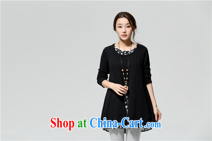 To Yi Sha 2014 autumn and winter, the larger female floral cotton stitching leave of two parts, long, knitted shirts sweaters QJY 8086 blue are code pictures, price, brand platters! Elections are good character, the national distribution, so why buy now enjoy more preferential! Health