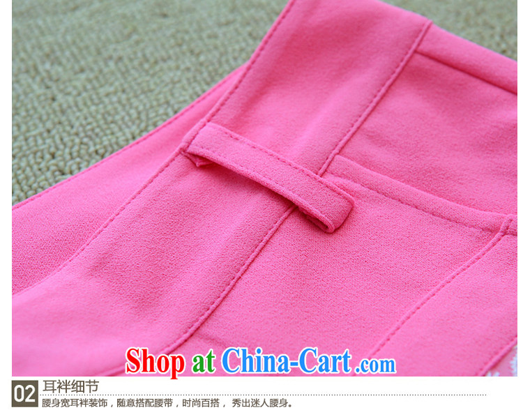 The fat XL women mm thick load fall 2014 Korean version of the new graphics thin pants lace stitching shorts girls pink XXXXL pictures, price, brand platters! Elections are good character, the national distribution, so why buy now enjoy more preferential! Health