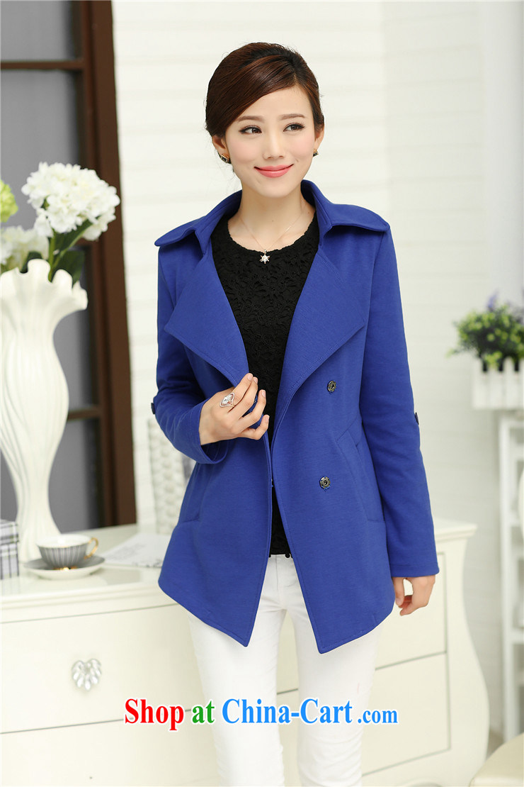 for Elizabeth's clothing fall and winter new, larger female European sites the lapel, clothing, clothing and thick woman jacket QYM 7130 dark blue 2 XL pictures, price, brand platters! Elections are good character, the national distribution, so why buy now enjoy more preferential! Health