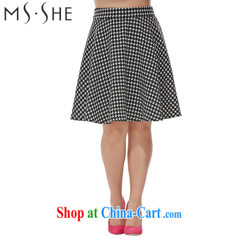 MsShe XL ladies high waist graphics thin 1000 birds, body skirt clearance 7413 black and white T 2, Susan Carroll, Ms Elsie Leung Chow (MSSHE), shopping on the Internet