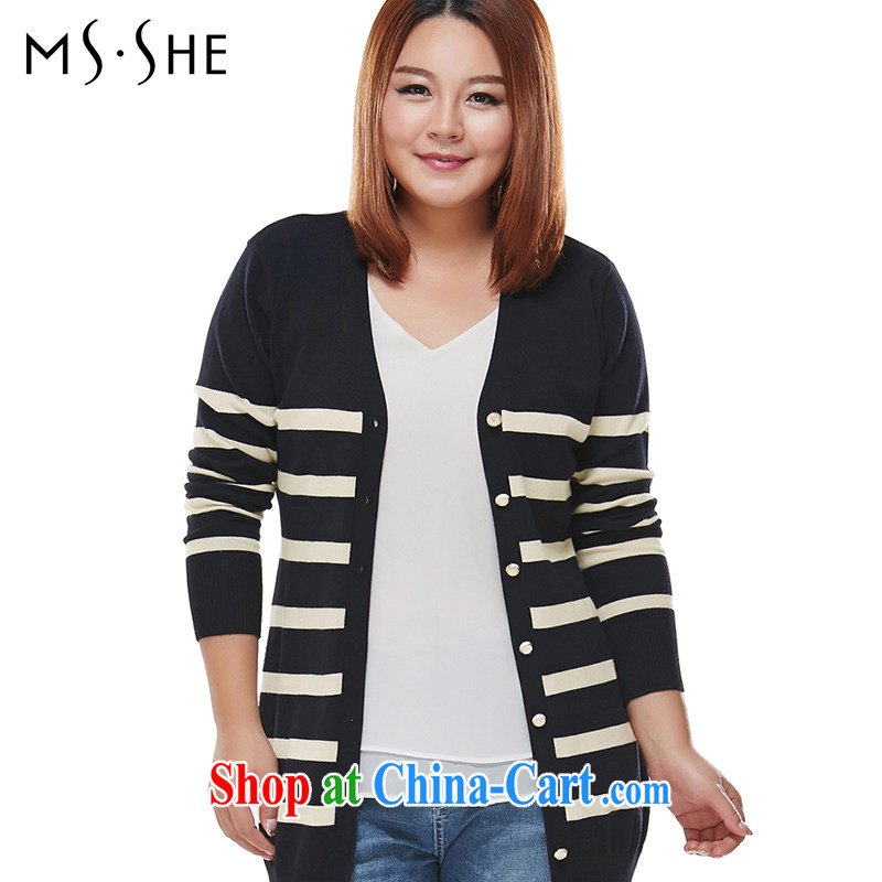 MSSHE XL ladies' 2015 spring College in the wind long knitting cardigan Sweater Knit-clearance 7420 blue 2 XL, Susan Carroll, Ms Elsie Leung Chow (MSSHE), shopping on the Internet