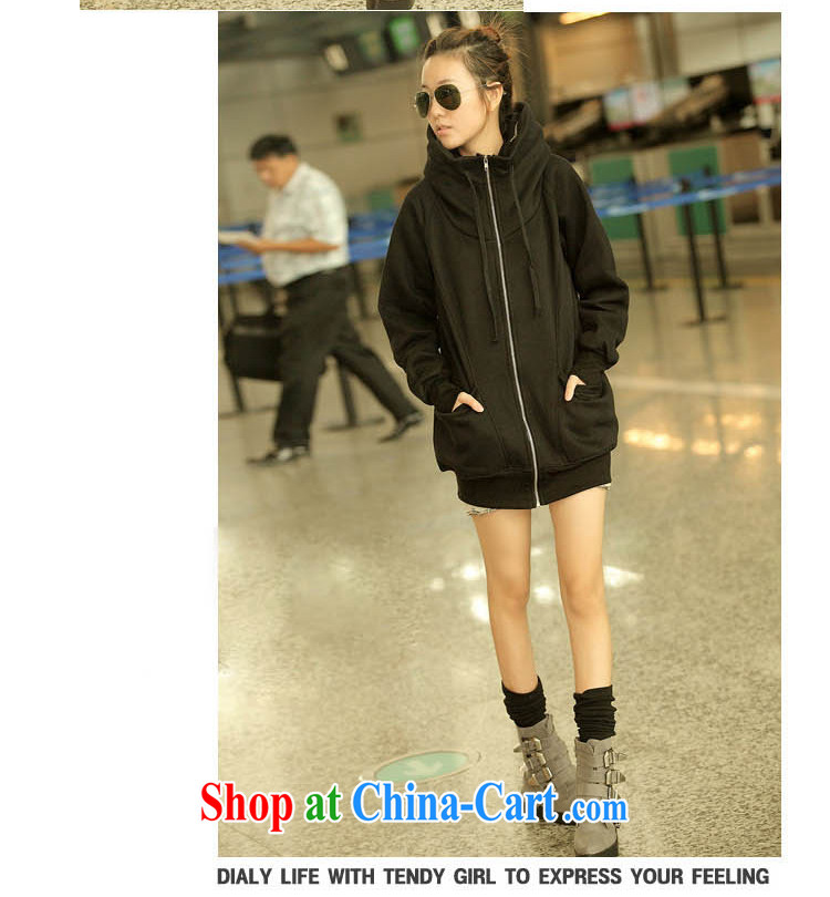 Arthur magic Yi 2015 spring new larger female Korean leisure zip, long, lint-free cloth and a larger sweater jacket female gray XXL pictures, price, brand platters! Elections are good character, the national distribution, so why buy now enjoy more preferential! Health