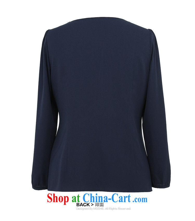 MsShe XL women spring 2015 New Beauty dolls for bubbles snow cuff woven shirts 7751 blue 6 XL pictures, price, brand platters! Elections are good character, the national distribution, so why buy now enjoy more preferential! Health
