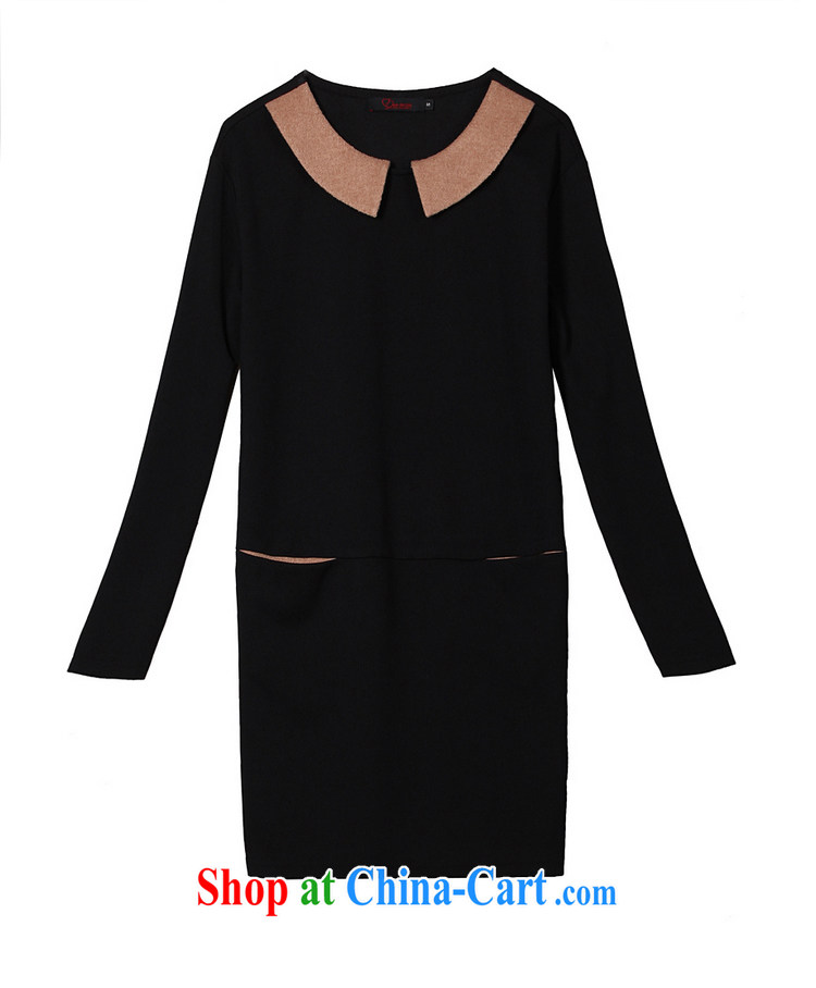 The evaluation focused on the people and, indeed, women 2015 spring new, thick sister long-sleeved loose ground on 100 occupational OL graphics thin knitting commuter dress black large XL 120 - 140 Jack pictures, price, brand platters! Elections are good character, the national distribution, so why buy now enjoy more preferential! Health
