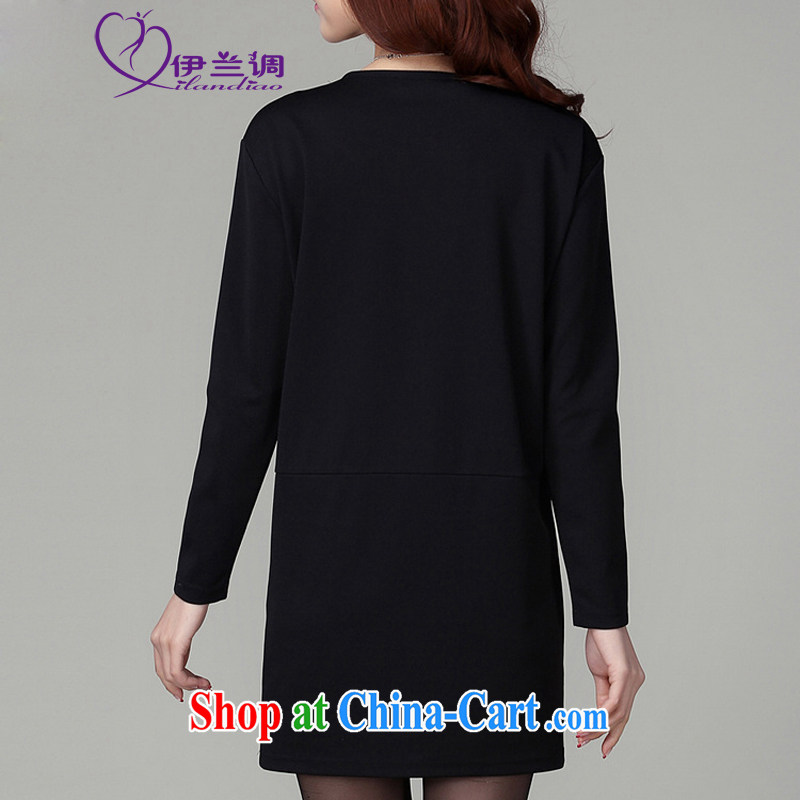 The evaluation focused on the people and, indeed, women 2015 spring new emphasis on her sister long-sleeved loose ground on 100 occupational OL graphics thin knitting commuter dress black large XL 120 - 140 jack, the LAN, and shopping on the Internet