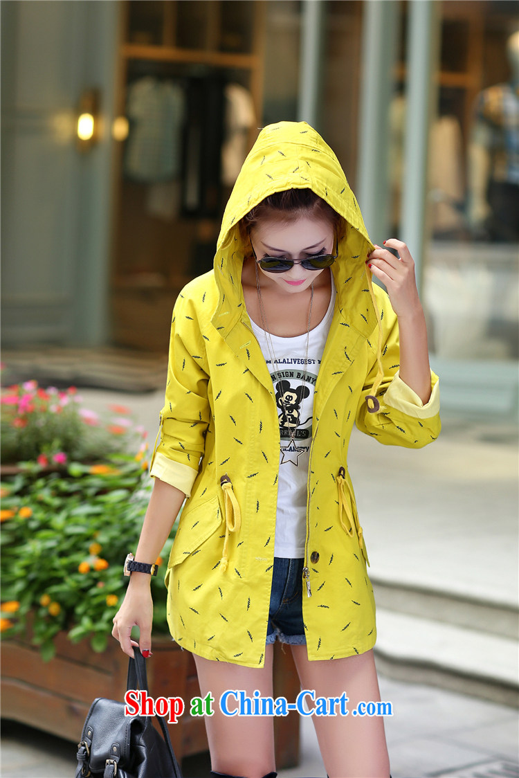 Ting, Autumn 2014 the new Korean style sweet College wind-back graphics thin large, long-sleeved leisure wind jacket 6142 yellow XXL pictures, price, brand platters! Elections are good character, the national distribution, so why buy now enjoy more preferential! Health