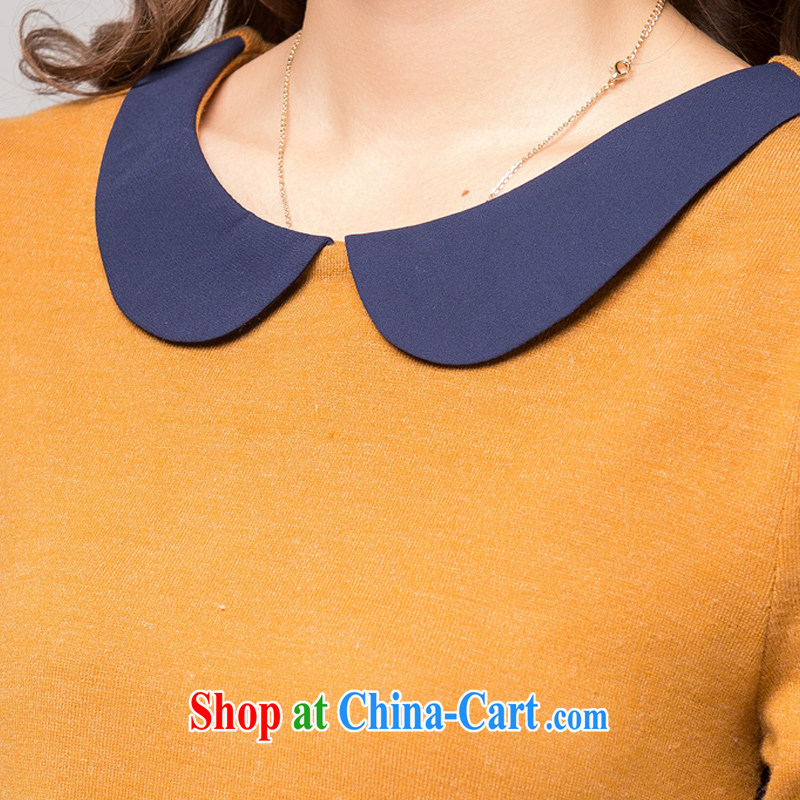 Blue Water 2014 XL ladies' autumn and the new emphasis on MM stylish sweet knocked color knitting snow woven shirts card its color XXXXL, blue water (lrosey), online shopping
