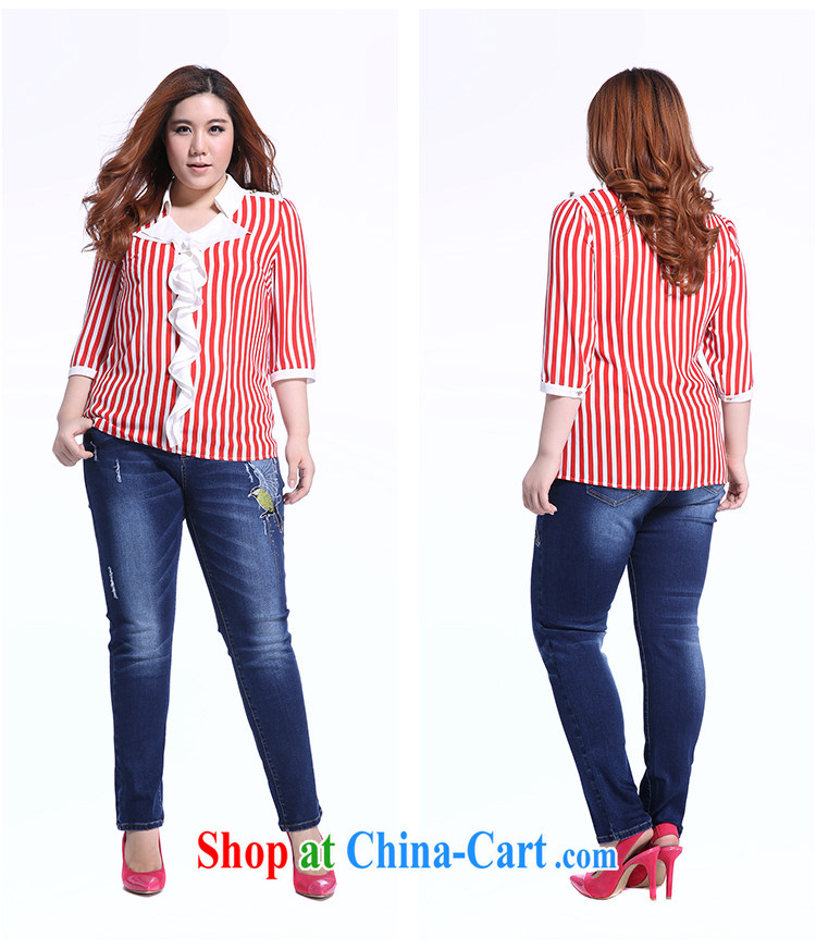 Slim LI Sau 2014 autumn new XL girls thick mm video thin embroidery, cultivating 100 ground Q jeans 5839 denim blue XXXXXL pictures, price, brand platters! Elections are good character, the national distribution, so why buy now enjoy more preferential! Health