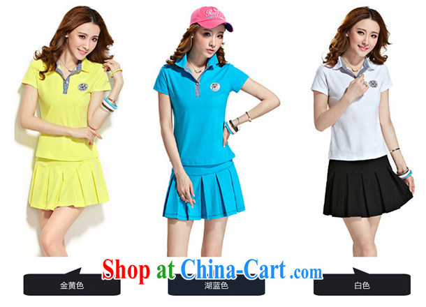 2014 new Korean summer graphics thin leisure badminton serving short-sleeve kit sportswear girls skorts two kits blue lake XXL pictures, price, brand platters! Elections are good character, the national distribution, so why buy now enjoy more preferential! Health