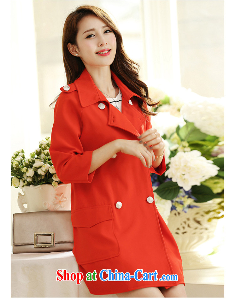 Director of mega-code women with thick mm 2014 autumn and winter clothing new paragraph 7 the cuff, Korean fashion, long, relaxed quality wind jacket women jacket S 5029 black 5 XL pictures, price, brand platters! Elections are good character, the national distribution, so why buy now enjoy more preferential! Health