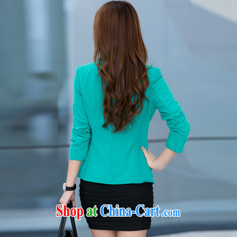 Director of XL girls thick mm 2014 autumn and winter, new style 100 to ground and stylish Korean sweet commute small jacket the aging mandatory, 5005 green 4 180 XL around jack, Director (Smeilovly), online shopping