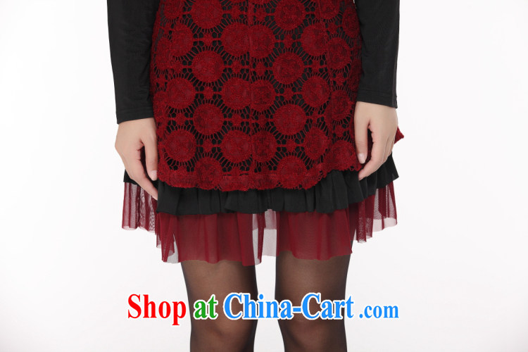 The Code graphics thin woman with thick mm autumn and the new 2014 Korean fashion personalized thick sister long-sleeved dresses - YY 2104 red 4 XL code pictures, price, brand platters! Elections are good character, the national distribution, so why buy now enjoy more preferential! Health