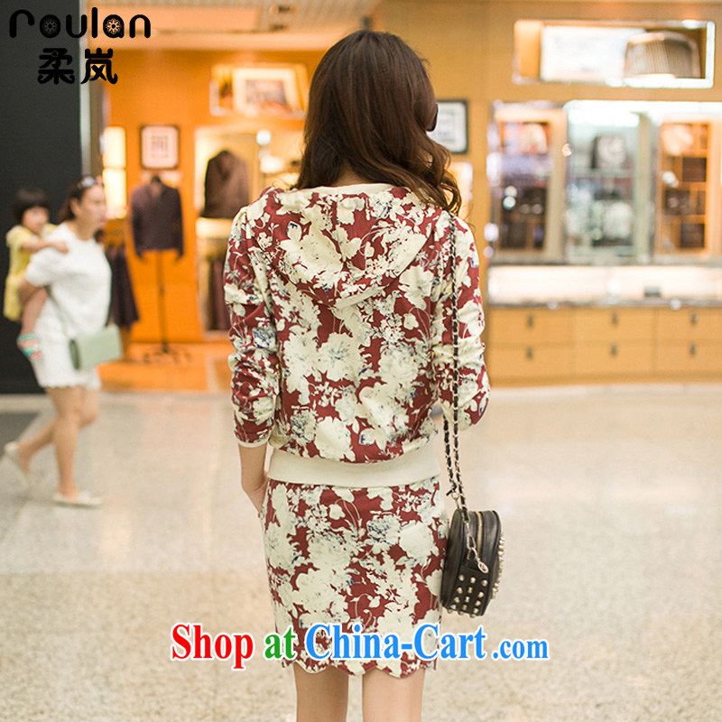 ROULAN/Sophie sponsors 2015 spring loaded, new Korean version of the greater code female thick MM leisure stamp duty, and two-piece fitted dress girls 7118 full spend dates color - Short skirts XXXL, Sophie (ROULAN), and, on-line shopping