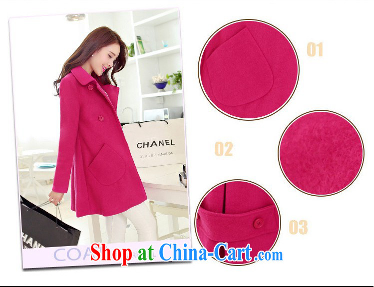 COVERED BY THE 2015 Spring and Autumn and the new, what gross jacket Korean version, long, cultivating lapel coat? cloak? jacket Womens the code hidden cyan XXL pictures, price, brand platters! Elections are good character, the national distribution, so why buy now enjoy more preferential! Health