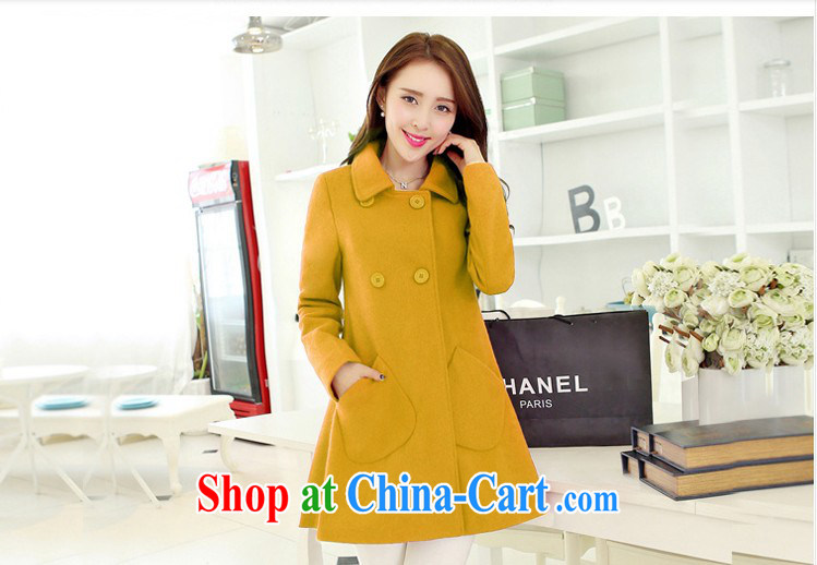 COVERED BY THE 2015 Spring and Autumn and the new, what gross jacket Korean version, long, cultivating lapel coat? cloak? jacket Womens the code hidden cyan XXL pictures, price, brand platters! Elections are good character, the national distribution, so why buy now enjoy more preferential! Health