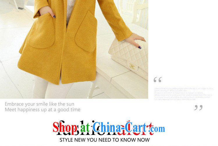 COVERED BY THE 2015 Spring and Autumn and the new, what gross jacket Korean version, long, cultivating lapel coat? cloak? jacket Womens the code hidden cyan XXL pictures, price, brand platters! Elections are good character, the national distribution, so why buy now enjoy more preferential! Health