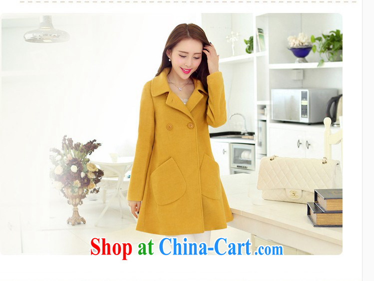 COVERED BY THE 2015 Spring and Autumn and the new, what gross jacket Korean version, long, cultivating lapel coat? cloak? jacket Womens the code hidden cyan XXL pictures, price, brand platters! Elections are good character, the national distribution, so why buy now enjoy more preferential! Health