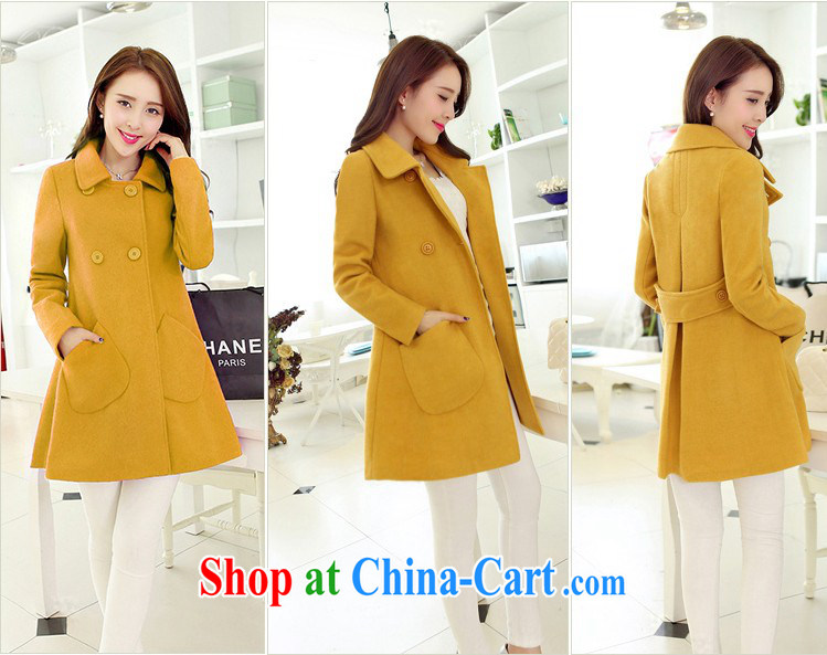 COVERED BY THE 2015 Spring and Autumn and the new, what gross jacket Korean version, long, cultivating lapel coat? cloak? jacket Womens the code hidden cyan XXL pictures, price, brand platters! Elections are good character, the national distribution, so why buy now enjoy more preferential! Health