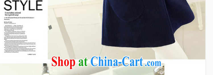 COVERED BY THE 2015 Spring and Autumn and the new, what gross jacket Korean version, long, cultivating lapel coat? cloak? jacket Womens the code hidden cyan XXL pictures, price, brand platters! Elections are good character, the national distribution, so why buy now enjoy more preferential! Health