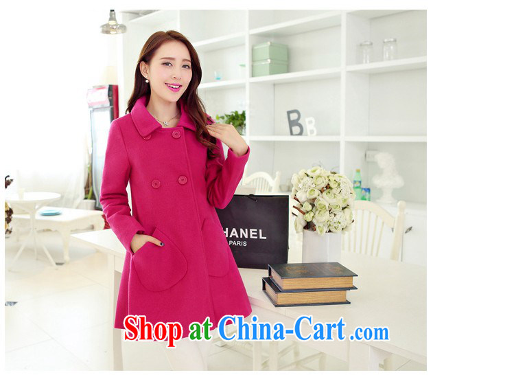 COVERED BY THE 2015 Spring and Autumn and the new, what gross jacket Korean version, long, cultivating lapel coat? cloak? jacket Womens the code hidden cyan XXL pictures, price, brand platters! Elections are good character, the national distribution, so why buy now enjoy more preferential! Health