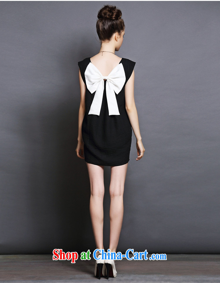 The Code's 2015 mm thick summer new and indeed increase bow-tie thick sister short-sleeved dresses black-and-white two-color 4 XL (82.5 - 90 kg) pictures, price, brand platters! Elections are good character, the national distribution, so why buy now enjoy more preferential! Health