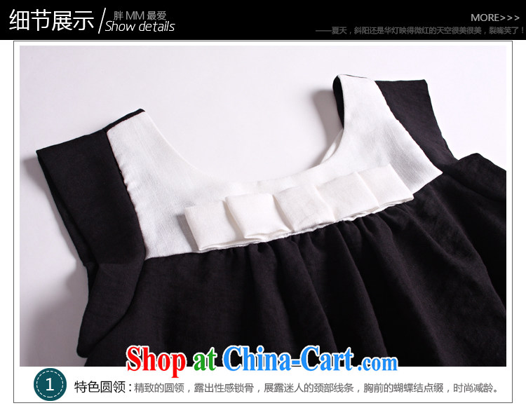 The Code's 2015 mm thick summer new and indeed increase bow-tie thick sister short-sleeved dresses black-and-white two-color 4 XL (82.5 - 90 kg) pictures, price, brand platters! Elections are good character, the national distribution, so why buy now enjoy more preferential! Health