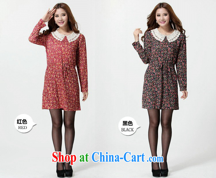 Thin (NOS) KING SIZE, female long-sleeved lace doll collar floral aunts mother load load dresses D 9521 red 4 XL 210 Jack the following through pictures, price, brand platters! Elections are good character, the national distribution, so why buy now enjoy more preferential! Health