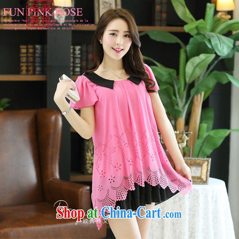 The Ulsan, England, 2015 new summer Korean lady dolls for biological Empty burning a loose the code thick MM short-sleeved snow woven dresses 6091 # of red short-sleeved XXXXL, in England, and, on-line shopping