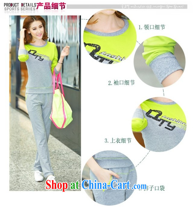 201 autumn new round-collar long-sleeved shirt T trousers casual wear stitching stylish package Lake blue XXL pictures, price, brand platters! Elections are good character, the national distribution, so why buy now enjoy more preferential! Health