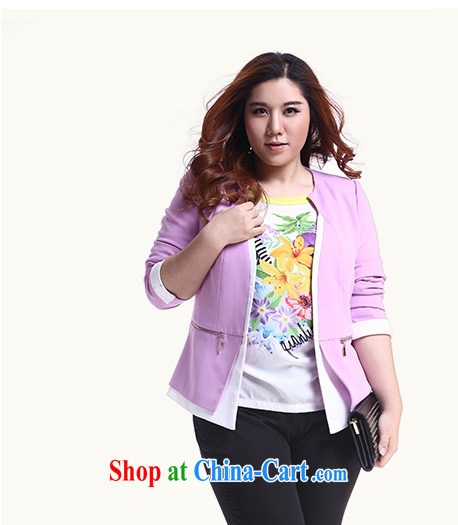 Slim Li-su 2014 fall, and indeed increase, female fat mm commuter chestnut cuff knocked color jacket Q 5766 purple L pictures, price, brand platters! Elections are good character, the national distribution, so why buy now enjoy more preferential! Health