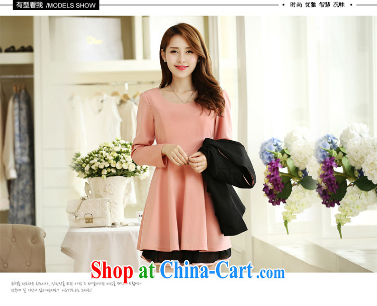 Morning would be 2015 spring New, and indeed increase, women mm thick lady long-sleeved beauty graphics thin dress solid color flouncing swing dress pink 5 XL recommendations 180 - 200 Jack pictures, price, brand platters! Elections are good character, the national distribution, so why buy now enjoy more preferential! Health