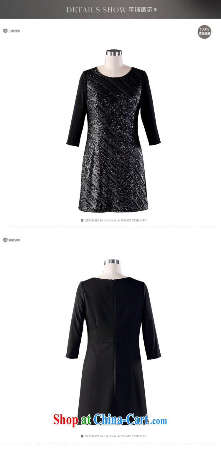 The wheat high-end large Code women fall 2014 with new thick MM, 9 cuff dress 843101573 black 6 XL pictures, price, brand platters! Elections are good character, the national distribution, so why buy now enjoy more preferential! Health