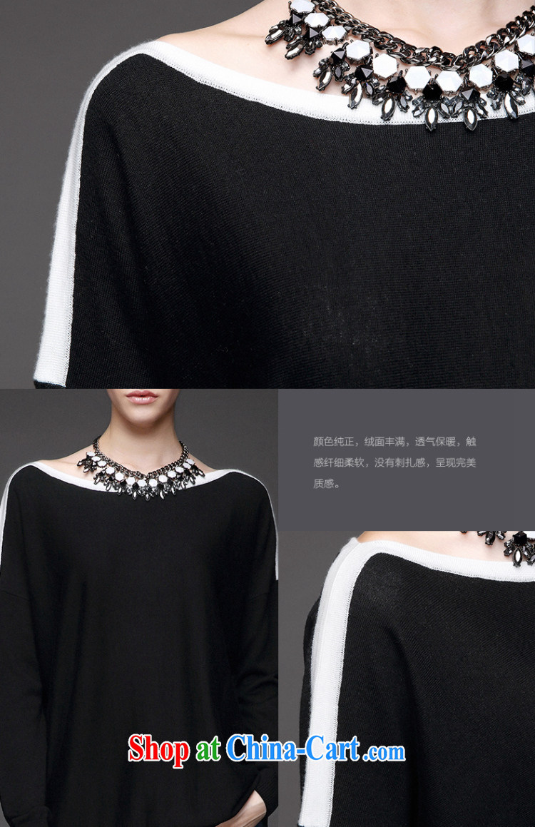 The wheat high-end large Code women fall 2014 with new thick mm Lok shoulder cuff black-and-white spell sweater 843132118 black XL pictures, price, brand platters! Elections are good character, the national distribution, so why buy now enjoy more preferential! Health