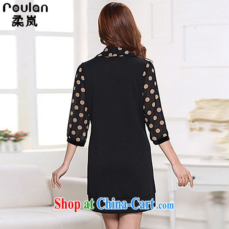 Sophie was indeed the XL women mm thick 2015 spring and summer with new women the new explosions, Korean version long-sleeved video thin snow-woven dresses women 3070 wave 7 point XL, Sophie (ROULAN), shopping on the Internet