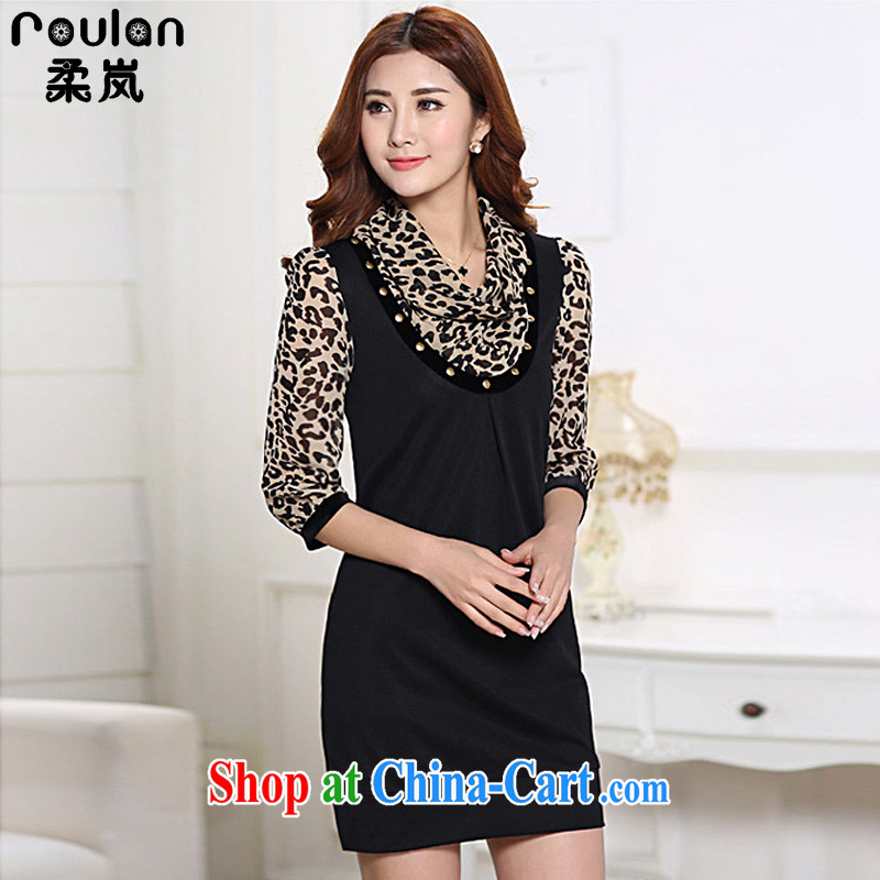 Sophie was indeed the XL women mm thick 2015 spring and summer with new women the new explosions, Korean version long-sleeved video thin snow-woven dresses women 3070 wave 7 point XL, Sophie (ROULAN), shopping on the Internet
