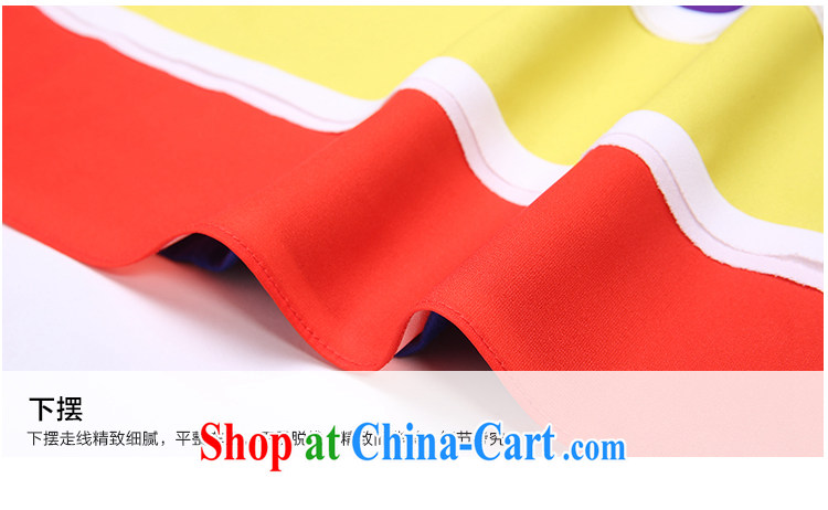 Slim LI Sau summer new XL female graphics thin knocked color Rainbow snow streaks woven stitching 100 ground T pension Q 5195 blue XL pictures, price, brand platters! Elections are good character, the national distribution, so why buy now enjoy more preferential! Health