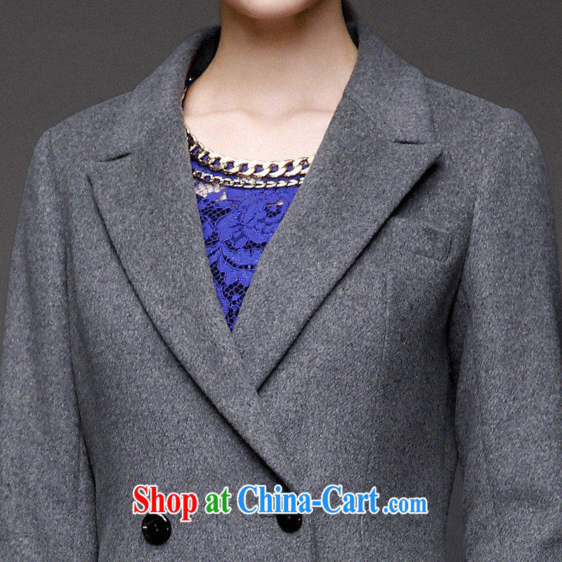 The wheat high-end large Code women fall 2014 with new expertise in Europe and MM stylish. jacket 844181074 dark gray 5 XL, former Yugoslavia, Mak, and shopping on the Internet