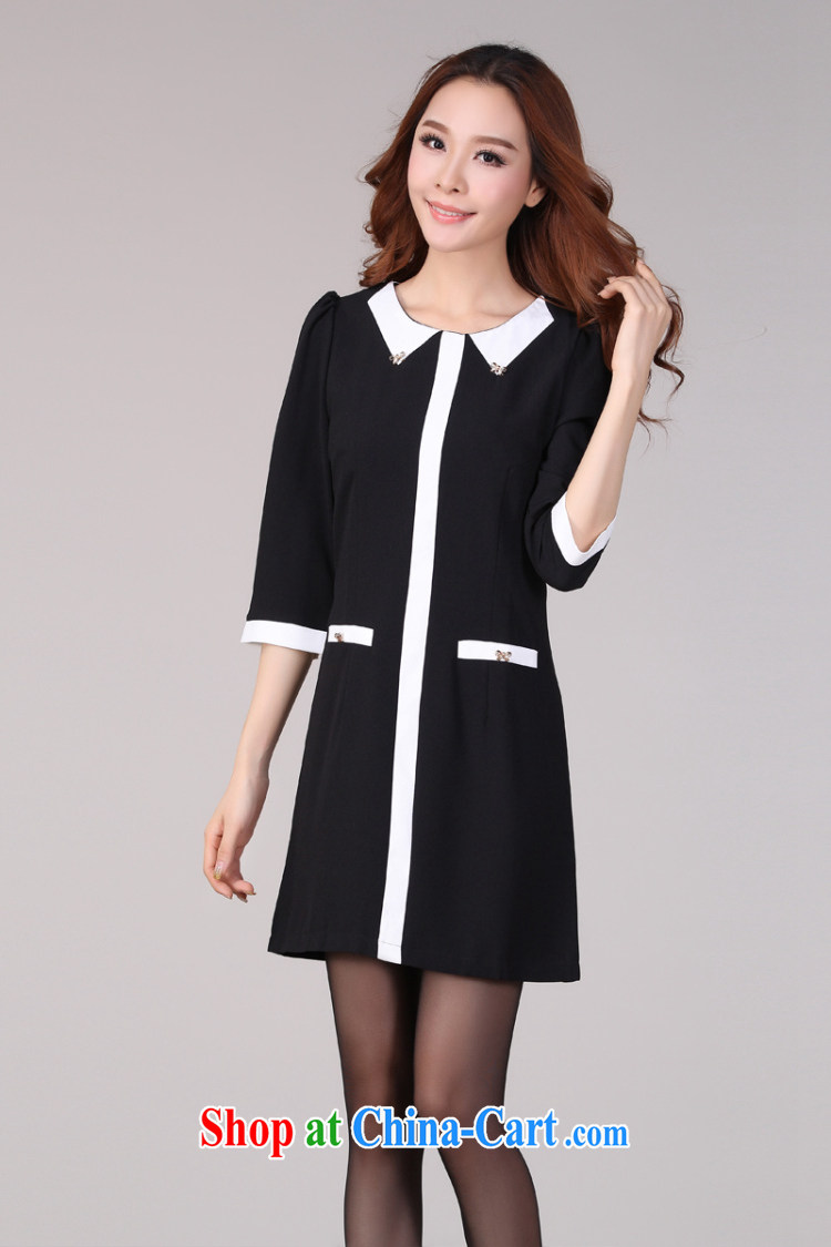 Loved spring new Korean professional graphics thin 7 cuff thick MM larger female dresses 105 XXXL pictures, price, brand platters! Elections are good character, the national distribution, so why buy now enjoy more preferential! Health