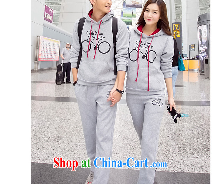 2014 COUPLES PACKAGE fall and winter Stamp Duty Cycle lovers sport and leisure fashion-cap and lint-free cloth thick trousers Kit, Kit hidden cyan male XXL pictures, price, brand platters! Elections are good character, the national distribution, so why buy now enjoy more preferential! Health