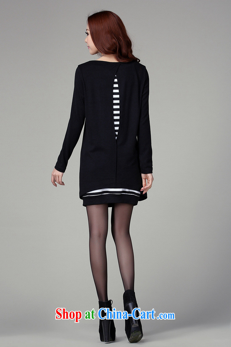 Hi Margaret slavery, long, large, female bat sleeves pure cotton striped long-sleeved two-piece strap dresses Y 20,049 Black Large Number 4 XL 200 Jack The following pictures, price, brand platters! Elections are good character, the national distribution, so why buy now enjoy more preferential! Health