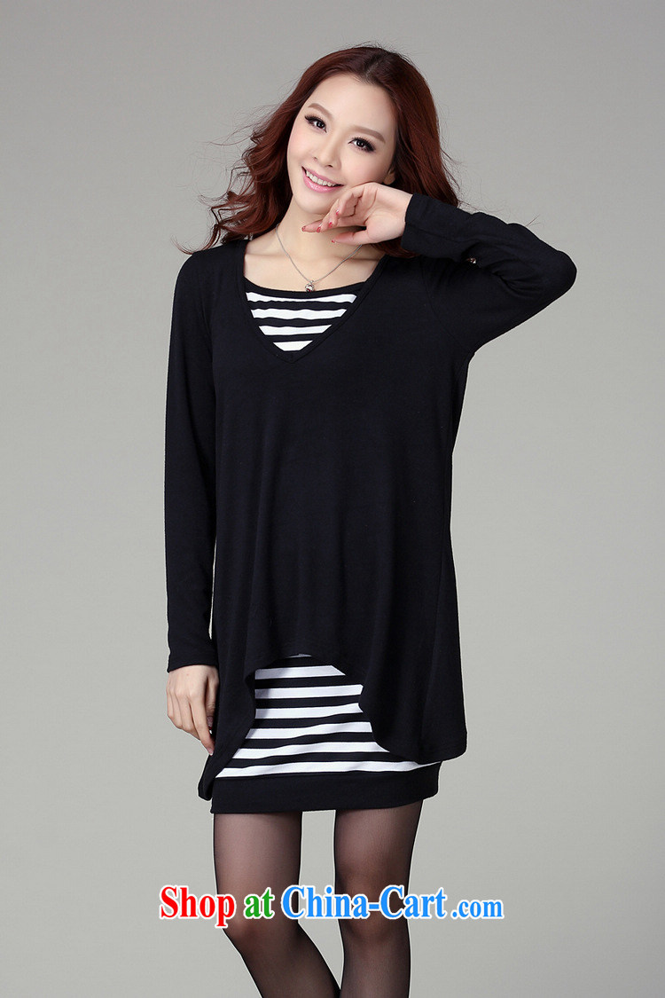 Hi Margaret slavery, long, large, female bat sleeves pure cotton striped long-sleeved two-piece strap dresses Y 20,049 Black Large Number 4 XL 200 Jack The following pictures, price, brand platters! Elections are good character, the national distribution, so why buy now enjoy more preferential! Health