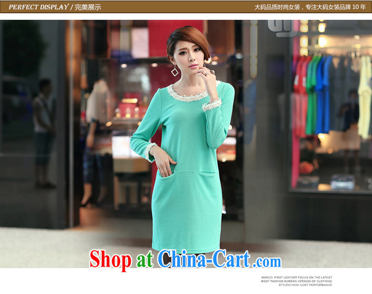 Mephidross has long honey, Autumn 2014 the new, larger female Korean autumn and replace the FAT and FAT mm style long-sleeved video thin pencil skirt dress 2697 green code 5 XL pictures, price, brand platters! Elections are good character, the national distribution, so why buy now enjoy more preferential! Health