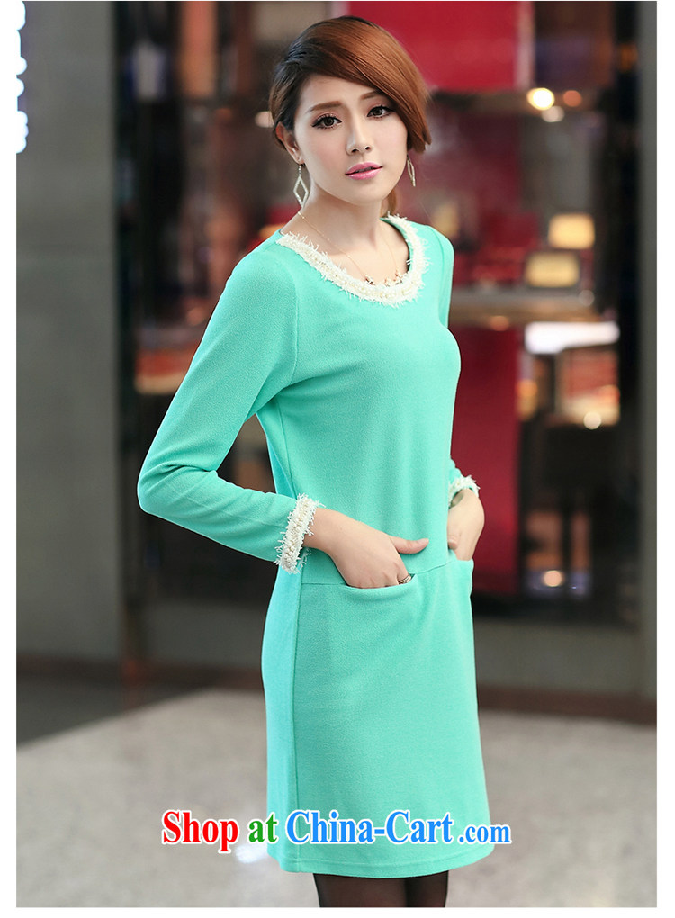 Mephidross has long honey, Autumn 2014 the new, larger female Korean autumn and replace the FAT and FAT mm style long-sleeved video thin pencil skirt dress 2697 green code 5 XL pictures, price, brand platters! Elections are good character, the national distribution, so why buy now enjoy more preferential! Health