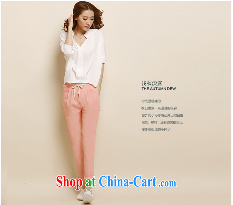 Lehman Ronnie lymalon fat people graphics thin spring 2015 new Korean version the Code women Beauty Fashion cotton the casual trousers Y 1126 apricot 5 XL pictures, price, brand platters! Elections are good character, the national distribution, so why buy now enjoy more preferential! Health