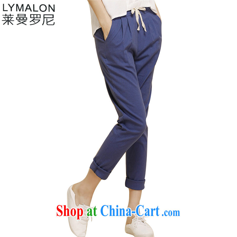 Lehman, lymalon, thick, thin graphics spring 2015 new Korean version of the greater Code women Beauty Fashion cotton the casual trousers Y 1126 apricot 5 XL, Lehman Ronnie (LYMALON), online shopping