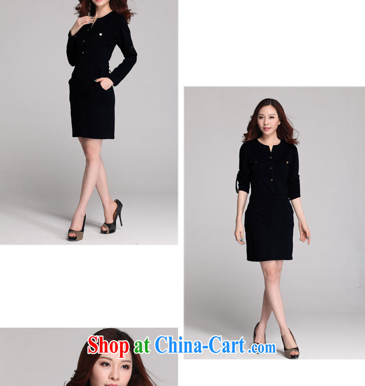 loved the code female spring graphics thin, in long, pull long-sleeved thick MM King code dress 3571 black XXXXL pictures, price, brand platters! Elections are good character, the national distribution, so why buy now enjoy more preferential! Health