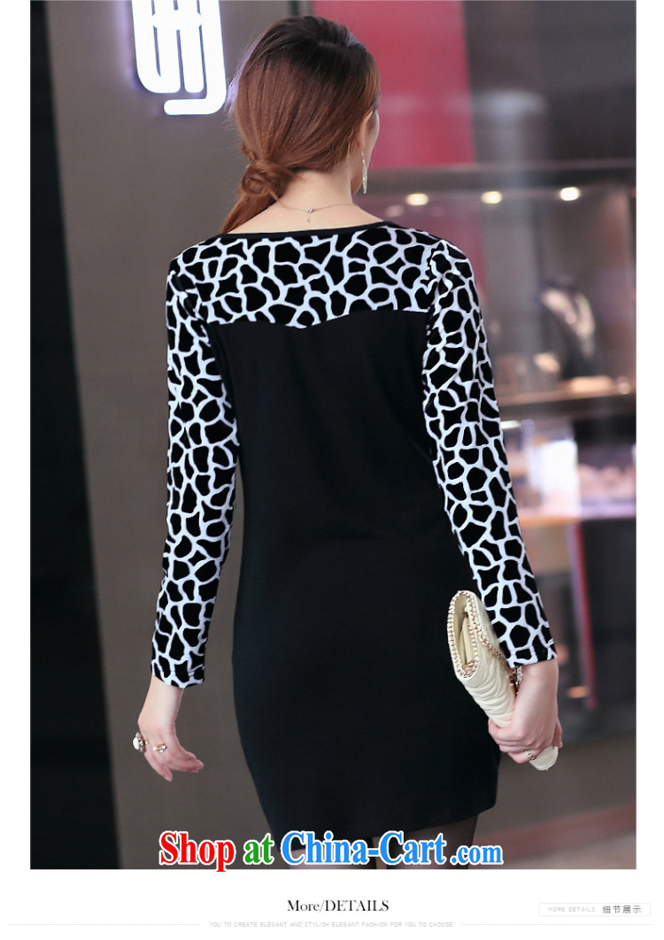 Staff of the fertilizer XL women 200 Jack mm thick fall 2014 with Leopard long-sleeved video thin pencil skirt further dresses S 2700 black 3 XL pictures, price, brand platters! Elections are good character, the national distribution, so why buy now enjoy more preferential! Health