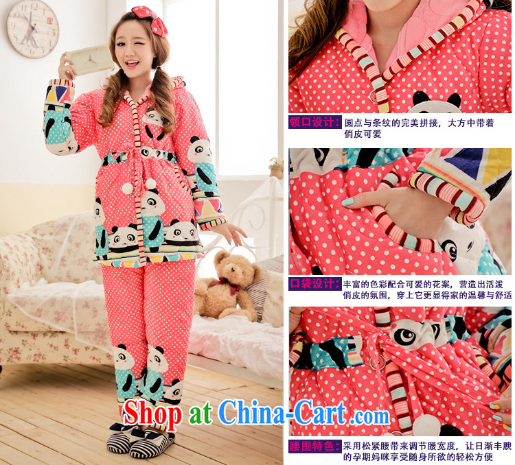 To Heart Color cabinet winter 2014 pregnant women with lovely Panda ultra soft cotton folder on the uniform thickness pregnant women home service package by picture color XXL pictures, price, brand platters! Elections are good character, the national distribution, so why buy now enjoy more preferential! Health