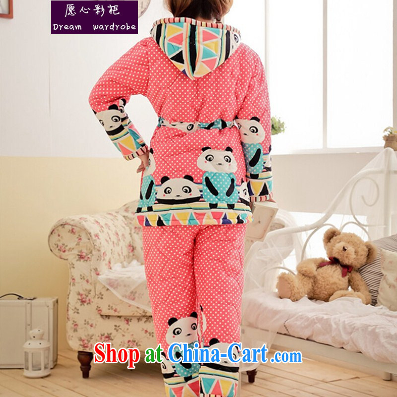 would like to heart Color cabinet 2014 winter pregnant women with lovely Panda ultra-soft cotton folder on a uniform thick pregnant women home service package by picture color XXL, wishes to heart Color cabinet, shopping on the Internet
