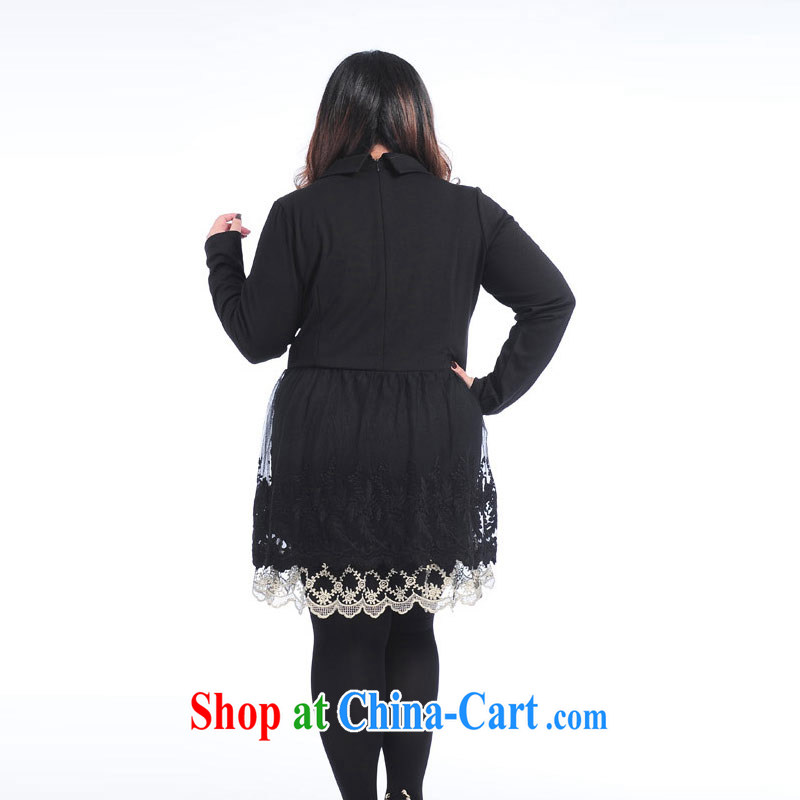 Hi Princess slave is the increased focus on pregnant women with MM loose video thin lace lace stamp dress skirt solid A 7369 Black Large Number 3 XL 190 jack, Hi Maria slavery, shopping on the Internet